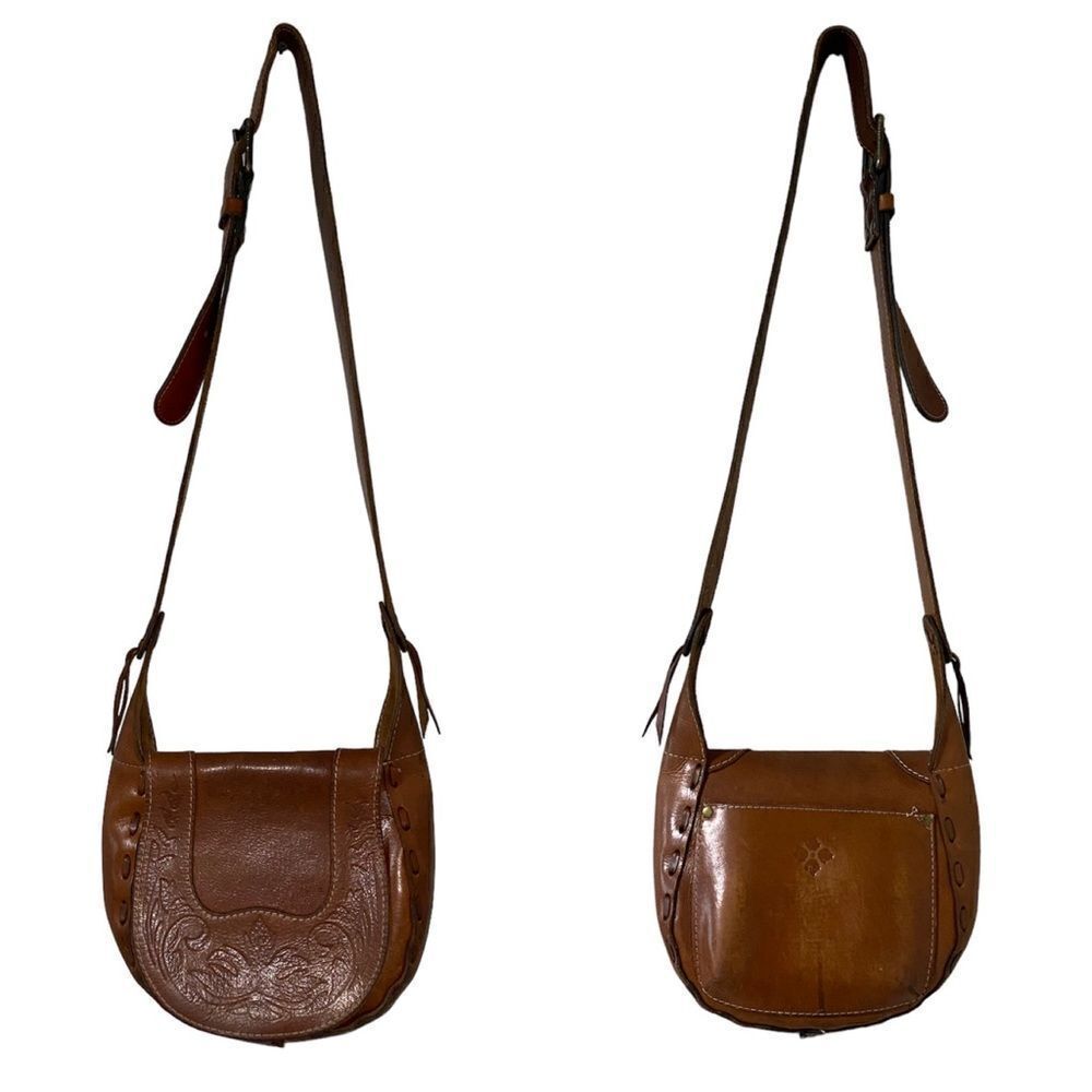 Patricia nash tooled leather flap shoulder bag